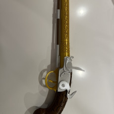 Picture of print of Pirate Engraved Flintlock Pistol
