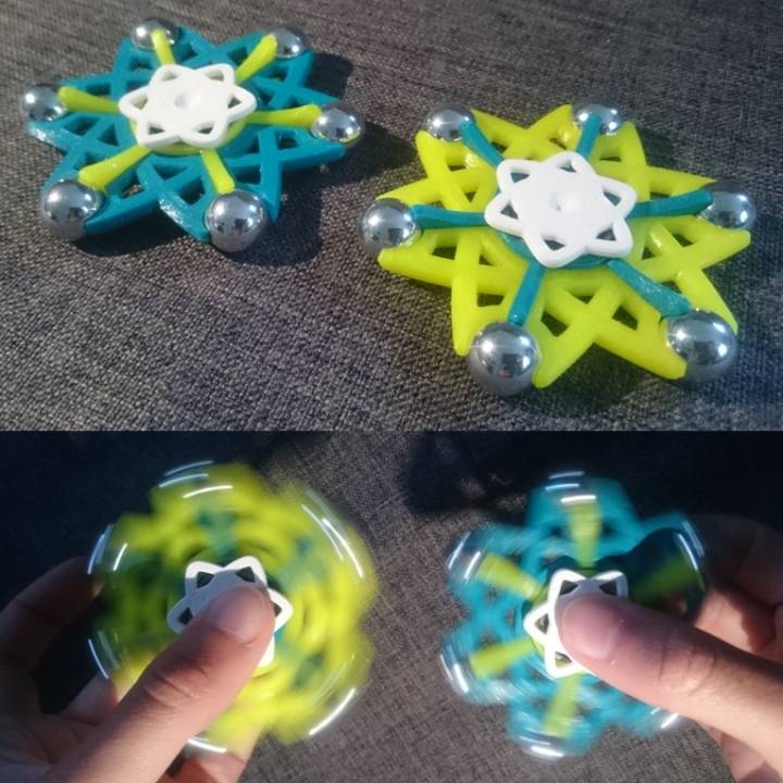 Atom Shaped Fidget Spinner image