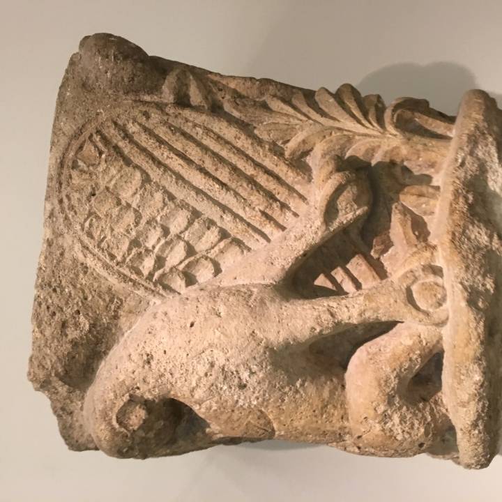 Engraved Capital from a Romanesque church image