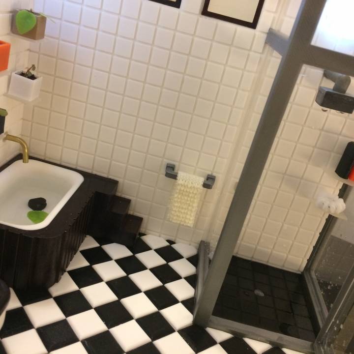 Miniature Tub & Tub case  (bathroom) image