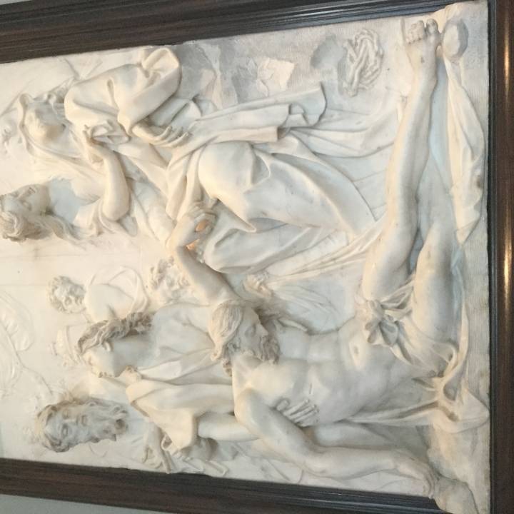 Virgin Mary Swooning Over the Dead Body of Christ at the Foot of the Cross image