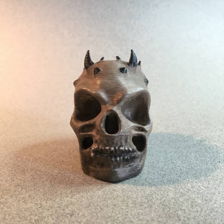 3D Printable Demon Skull by Fotis Mint Studios