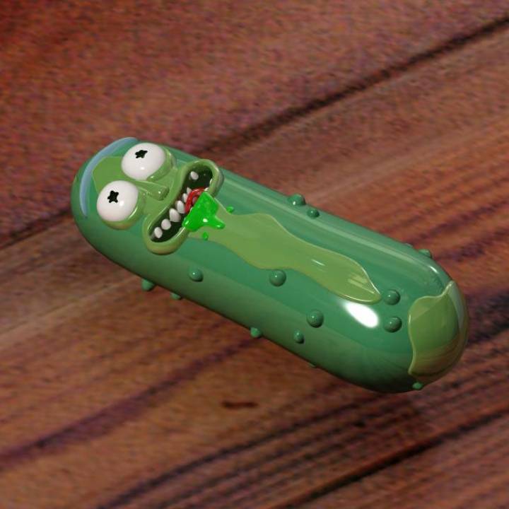 3d Printable Pickle Rick By Jon Cleaver 2974