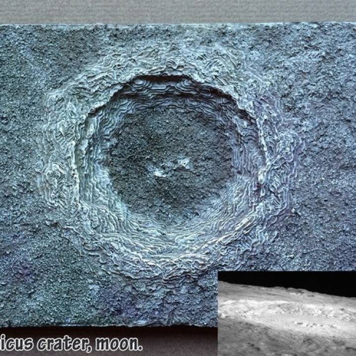 Copernicus Crater, moon image