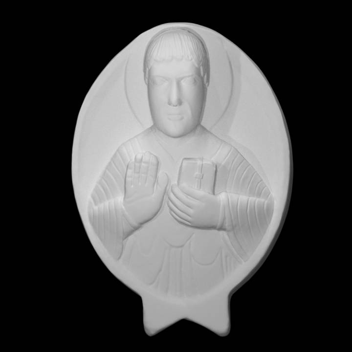 Bust of a Saint in a mandorla image