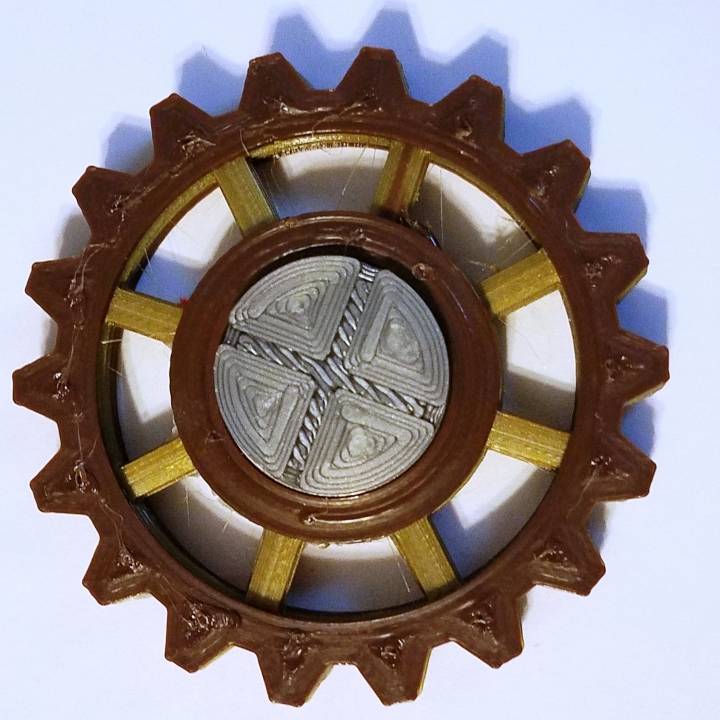 Steampunk Gear Fidget Spinner image