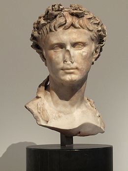 Bust of emperor Augustus image