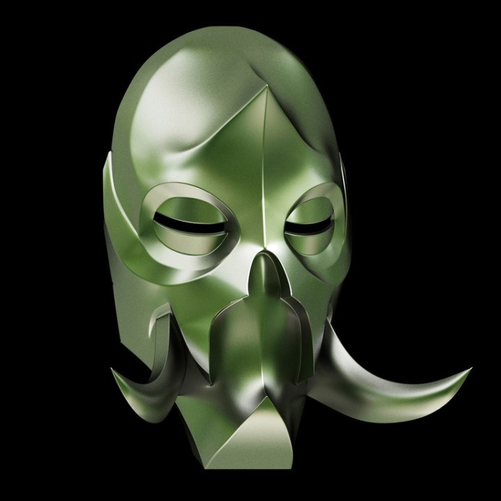 3d Printable Konahrik Dragon Priest Mask By Jacob Morin