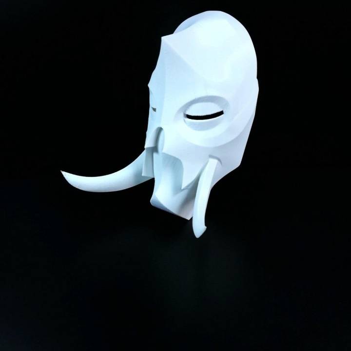 3d Printable Konahrik Dragon Priest Mask By Jacob Morin