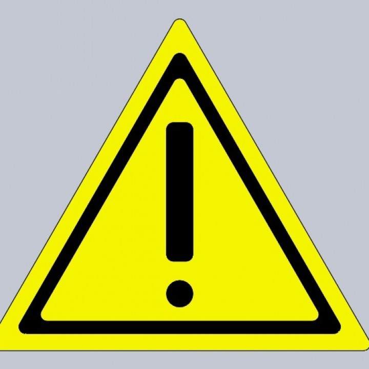 General warning sign image