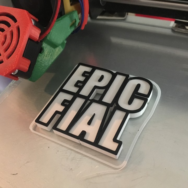 EPIC FAIL FIAL fridge magnet (DIY image macro) image
