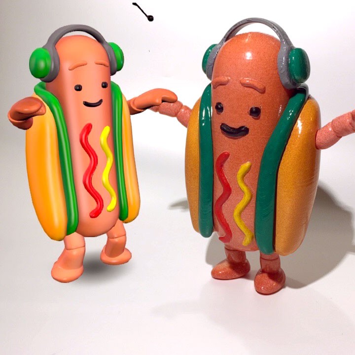 Snapchat Dancing Hotdog Meme image
