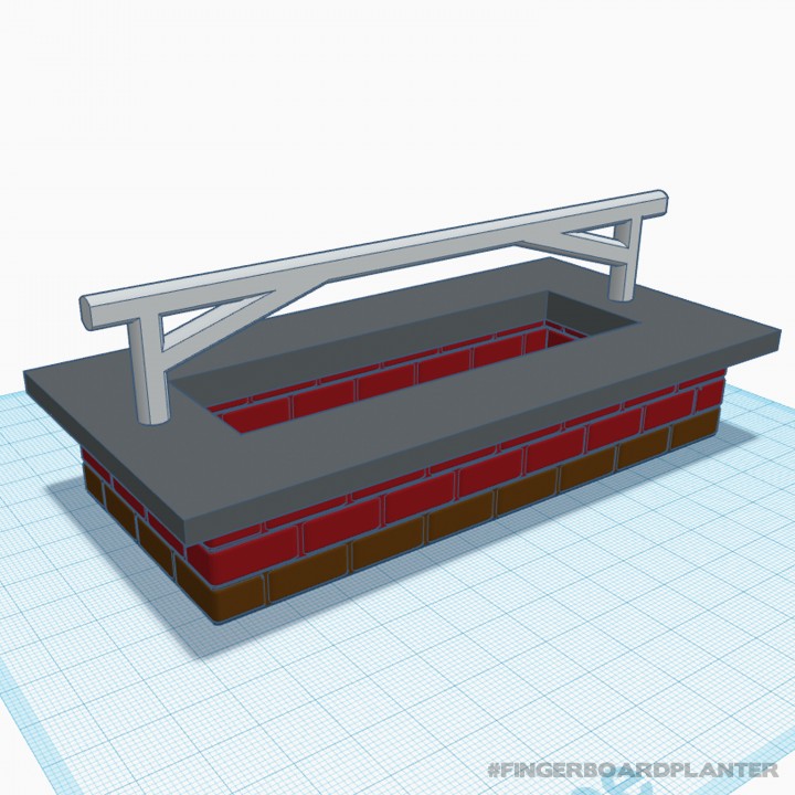 3D Printable Modular Fingerboard Ramp & Planter | design contest winner ...