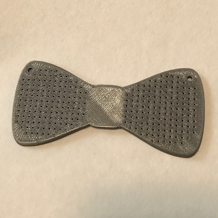 Cross stitch bow tie image