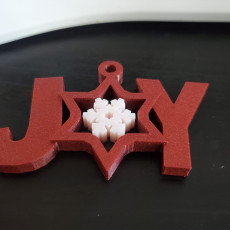 Picture of print of Joy Christmas Ornament