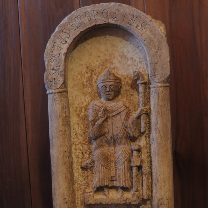 Votive tabernacle of "Sant'Ambrogio" image