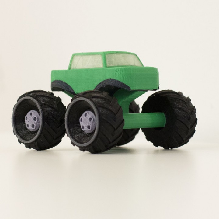 Multi-color Mini Monster Truck image