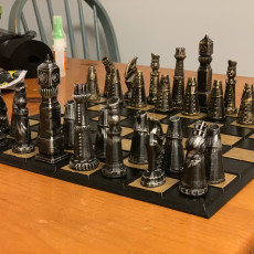 Picture of print of Steampunk Chess Set