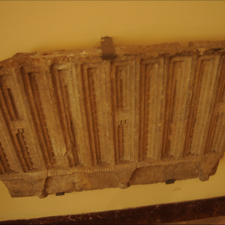 Wall plate with relief representing several storeys image