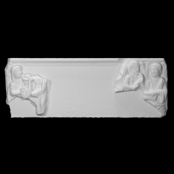 Fragment of a Christian sarcophagus image