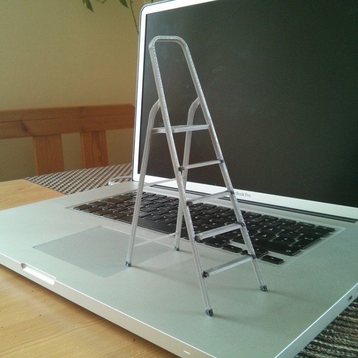 3D-printable scale model of a ladder image