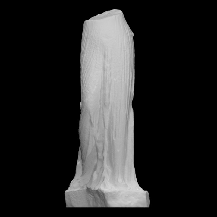 Fragment of a draped woman statue image