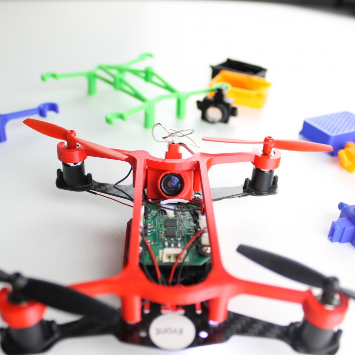 Protectors and camera system for Micro Drone Carbon Fibre Race image