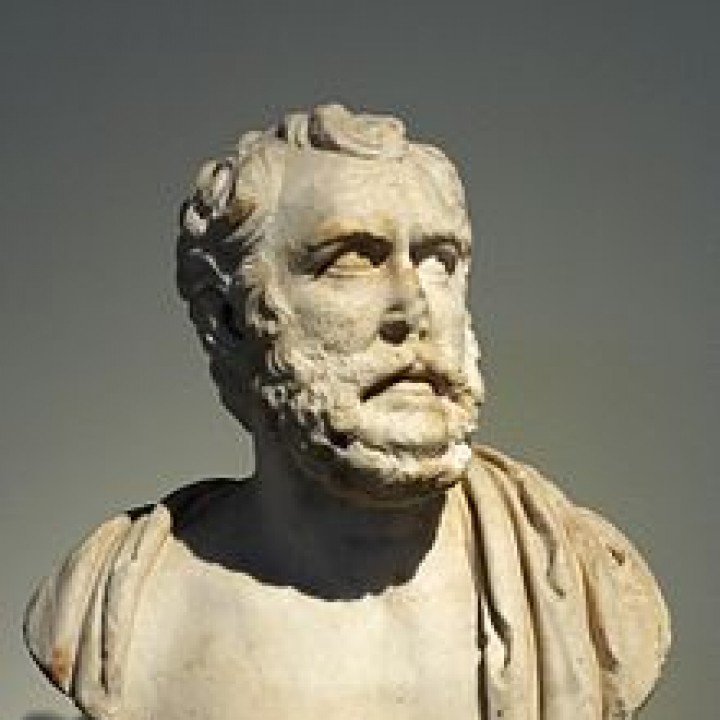 Portrait bust of the philosopher Polemon image