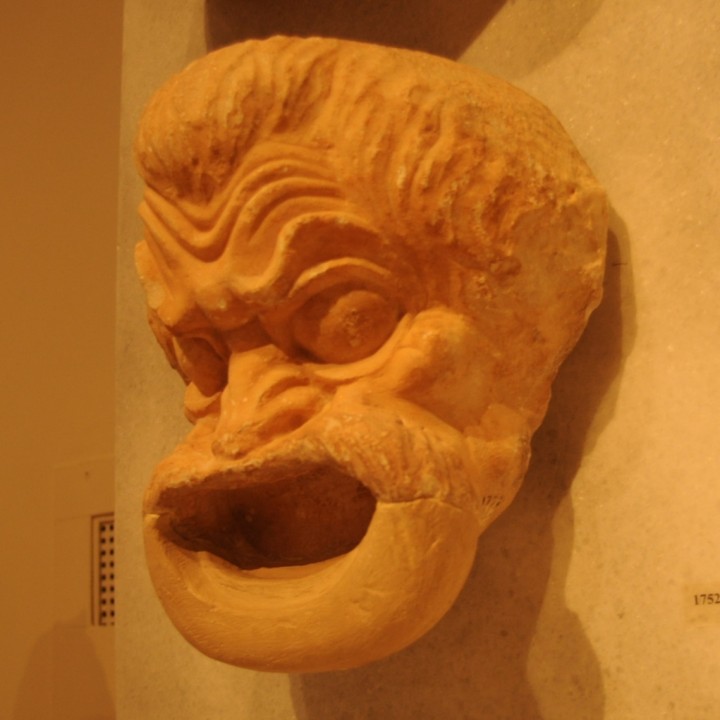 Theatre mask of a man image