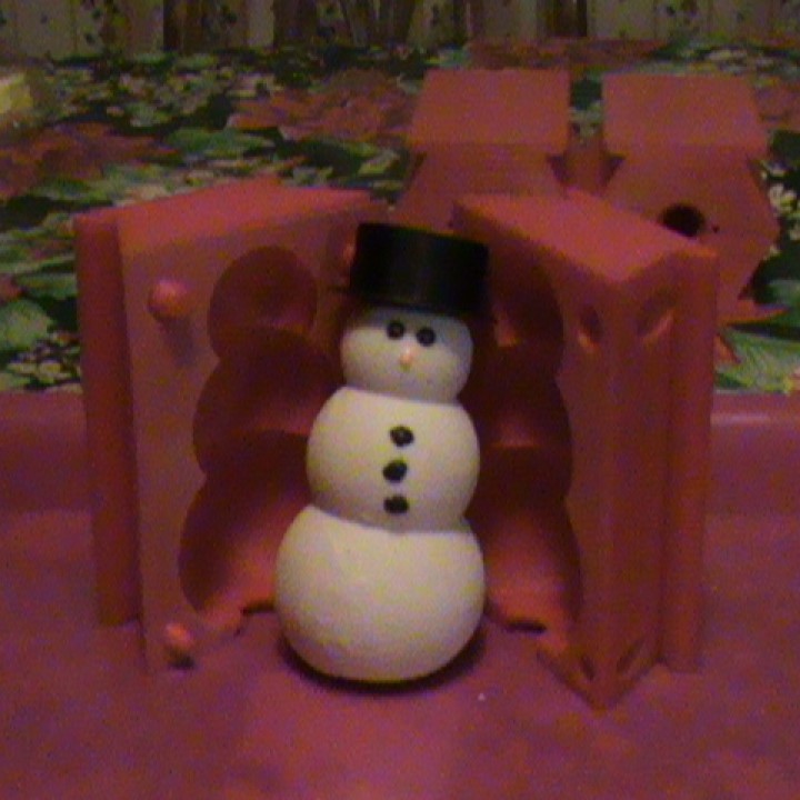 Pouring snowman mold (Soapmen example and more!) image