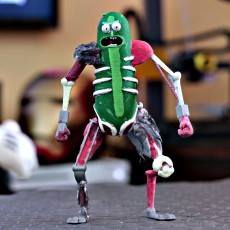 Picture of print of Rat Warrior Pickle Rick