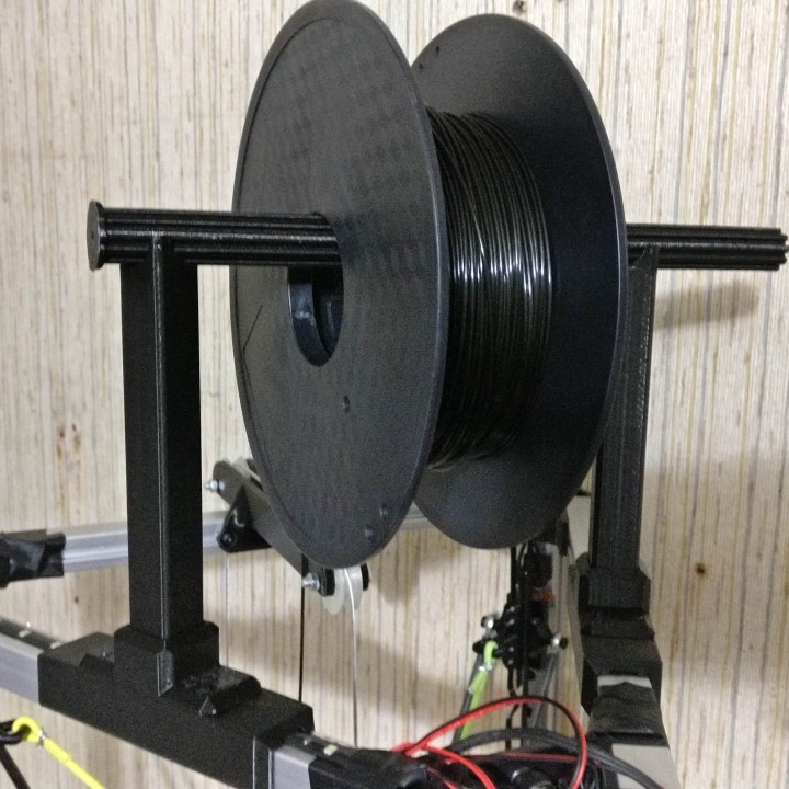 Universal Delta 2020 Spool holder / Filament support, supportless and screwless image
