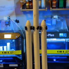 Picture of print of SpaceX Falcon Heavy and Crew Dragon Expansion Kit