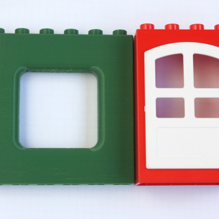 LEGO DUPLO - Compatible Brick Wall 6x1x5 image