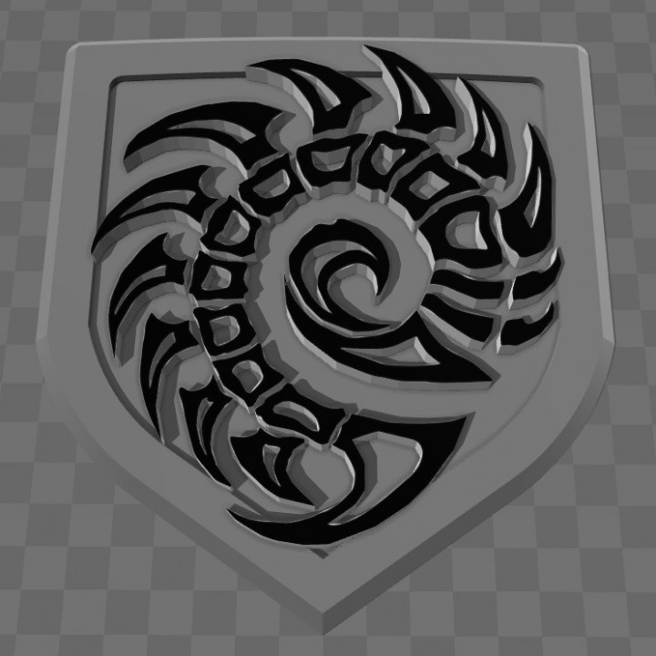 3D Printable Zerg Tailgate Emblem for Dodge Trucks by Chris Logan