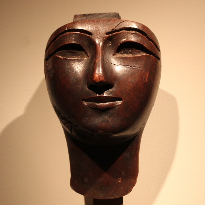 Anthropomorphic sarcophagus mask image