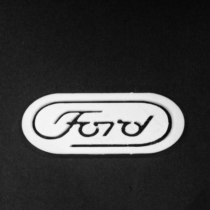 3D Printable Ford Logo by Mike Thomas