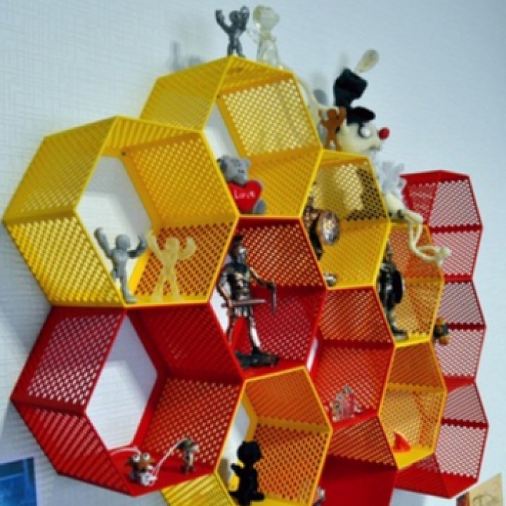 Hexagon fractal shelf image