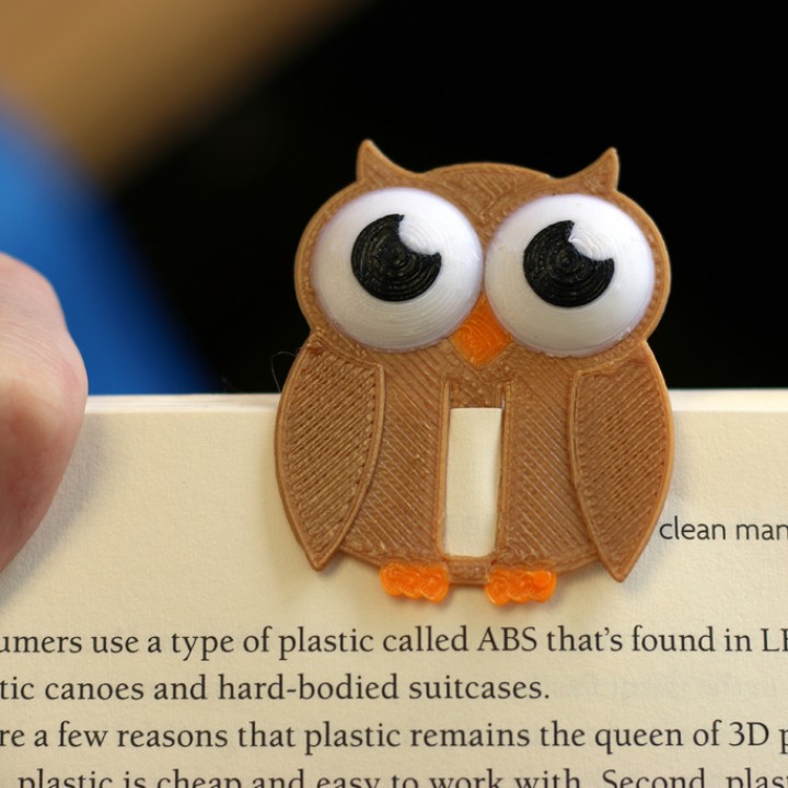 Multi-Color Owl Bookmark image