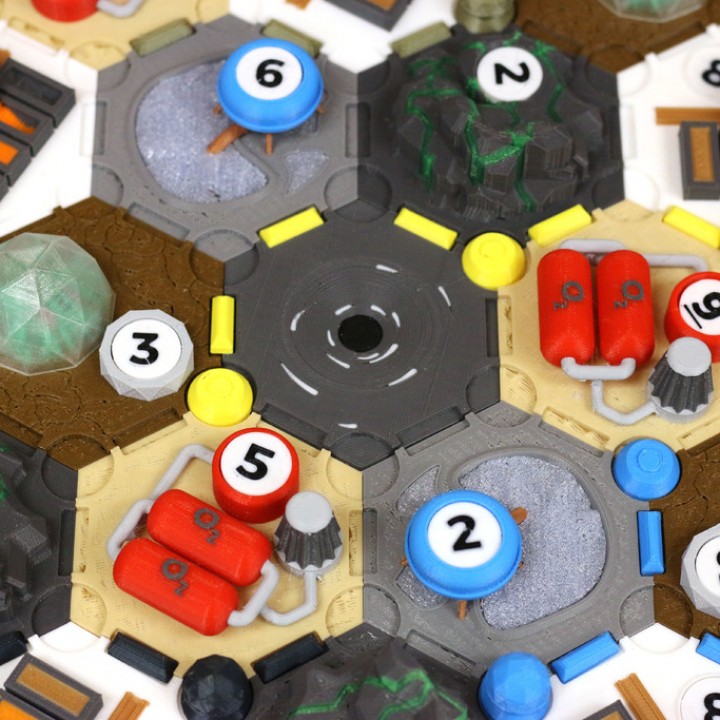 Settlers in Space (Catan) (Multi-Color) image