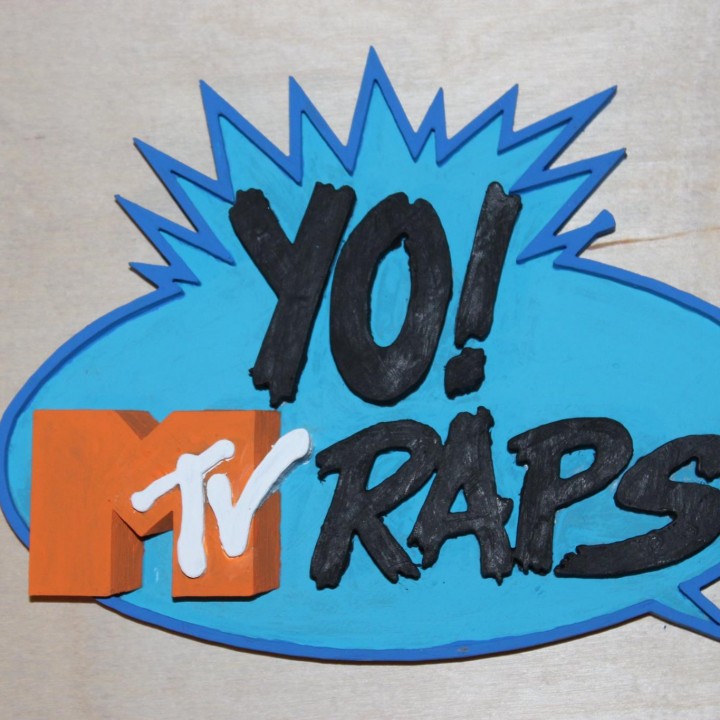 3D Printable Yo! MTV Raps Logo by Jason Brumbelow