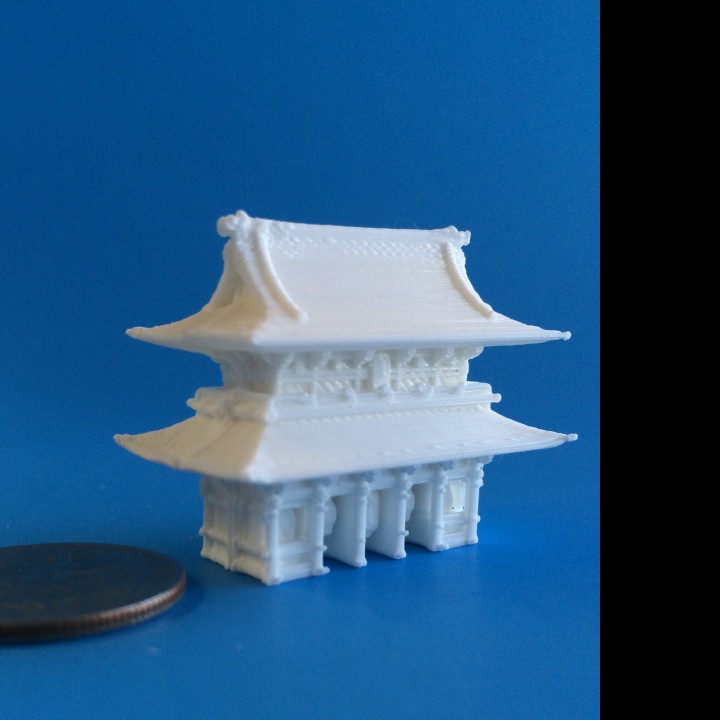 3D Printable Kaminarimon & Hozomon Gates by MiniWorld3D