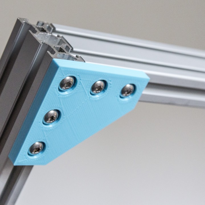 Customizable Plate Bracket for Aluminium Extrusion Profiles (Misumi 2020, 2040, 4040, ...) image