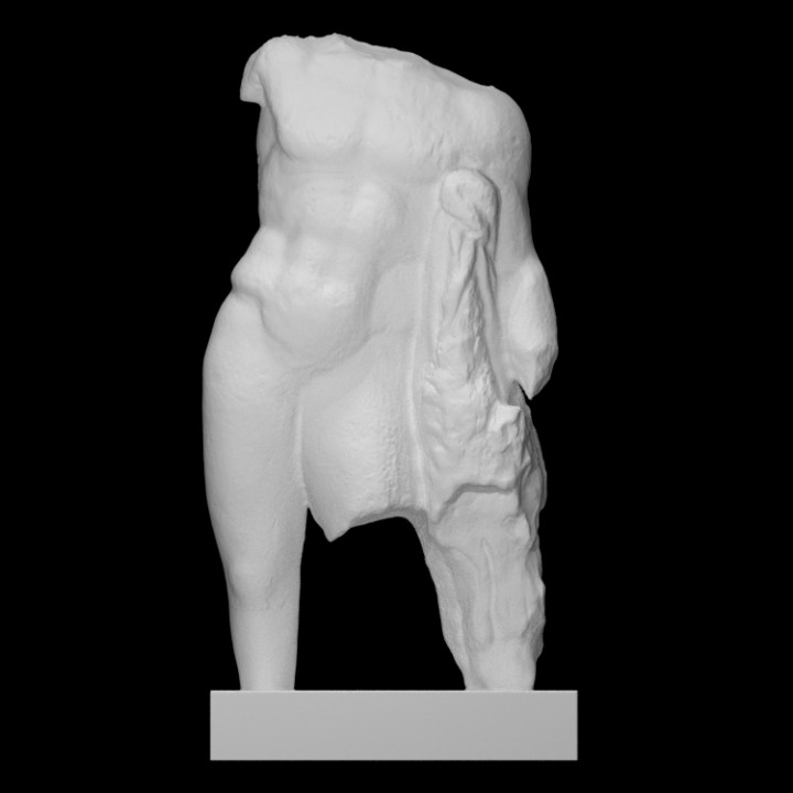 Torso of a statuette of Heracles image