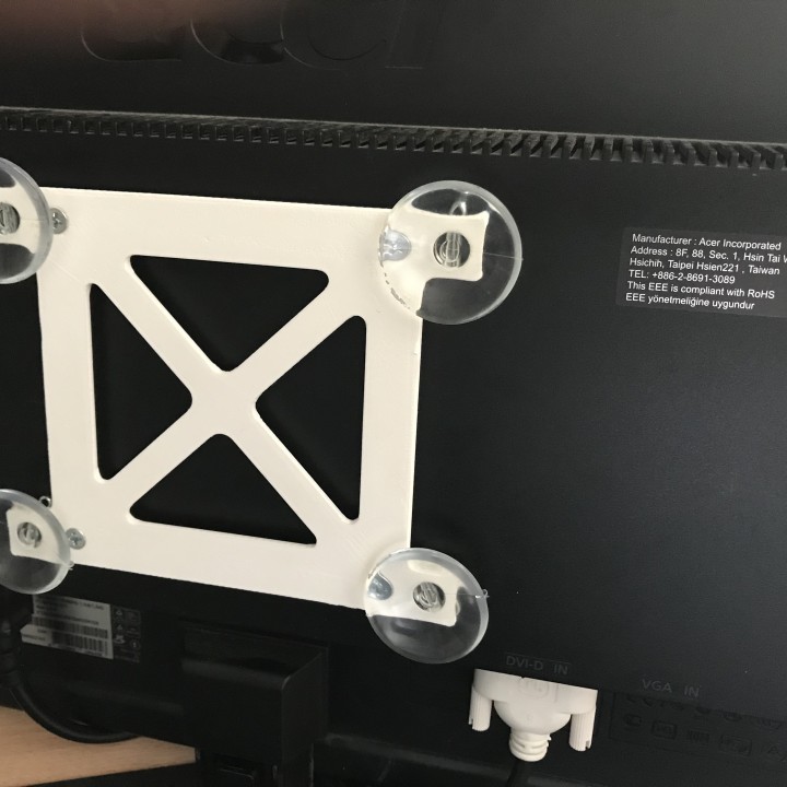 Monitor mount for window image