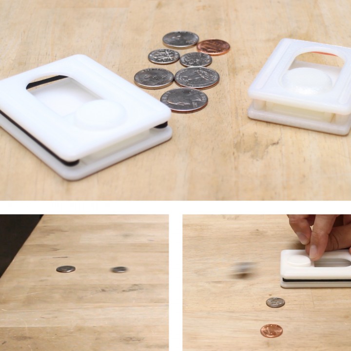 3D Printed Coin Shuffleboard image