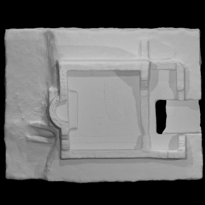 Plaster model of the 3rd -c. A.D. temple image