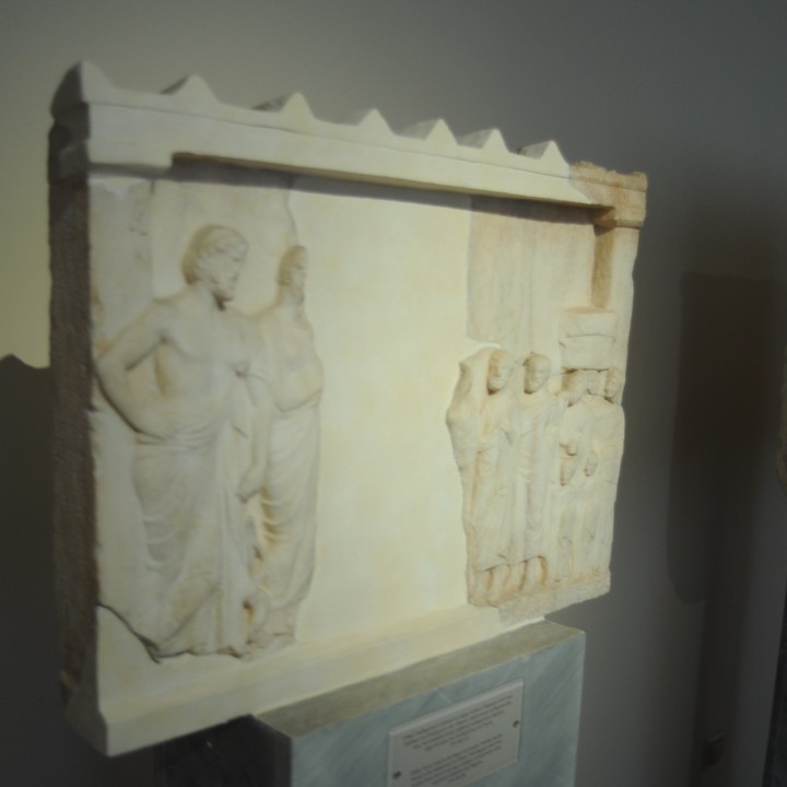 Votive relief in the shape of a temple image