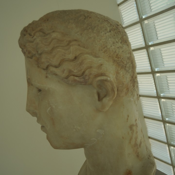 Head of a goddess image