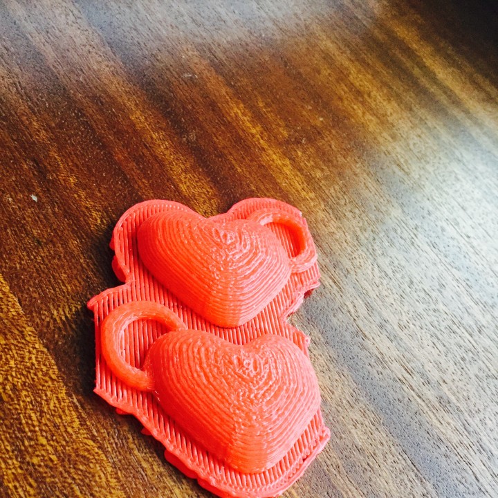 Printable Heart Key Chain. image